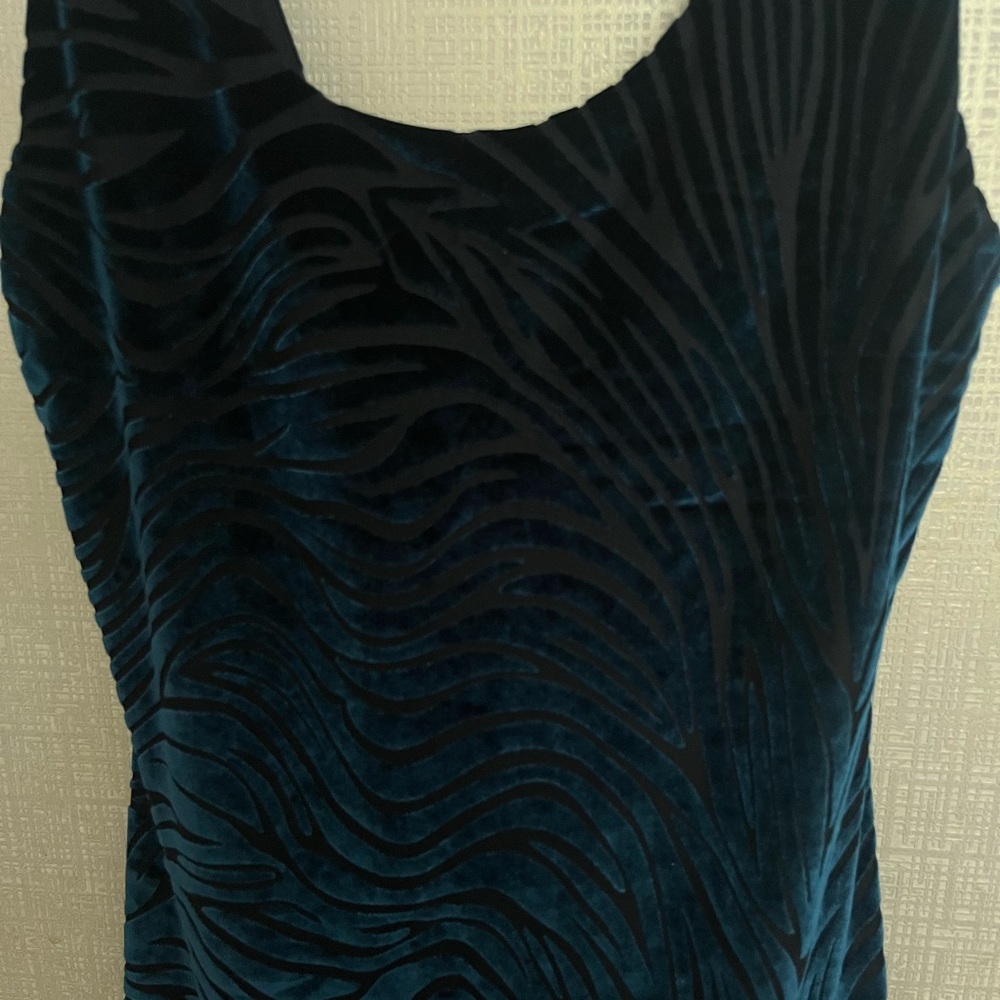Everly Teal and Black Mini Dress